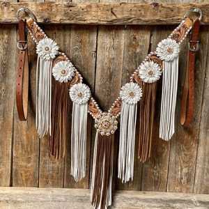 Whipstitch Breastcollar - Golden & Daisy #BC265