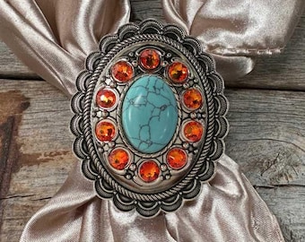 Cabochon and Crystal Wild Rag Slide #WRSCCTQFO