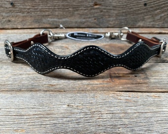 Leather Wither Strap "RIDING ON FAITH" New Western Horse Tack Barrels Rodeo 