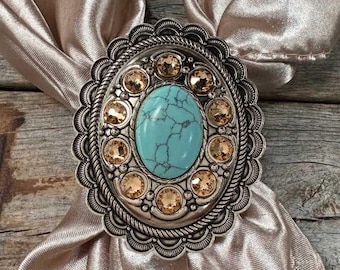 Cabochon and Crystal Wild Rag Slide #WRSCCTQCH