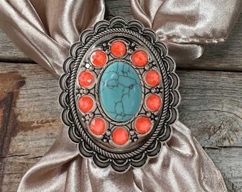 Cabochon and Crystal Wild Rag Slide #WRSCCTQNO