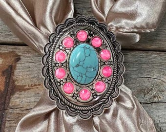 Cabochon and Crystal Wild Rag Slide #WRSCCTQNP