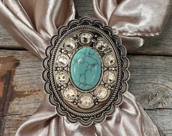 Cabochon and Crystal Wild Rag Slide #WRSCCTQCL