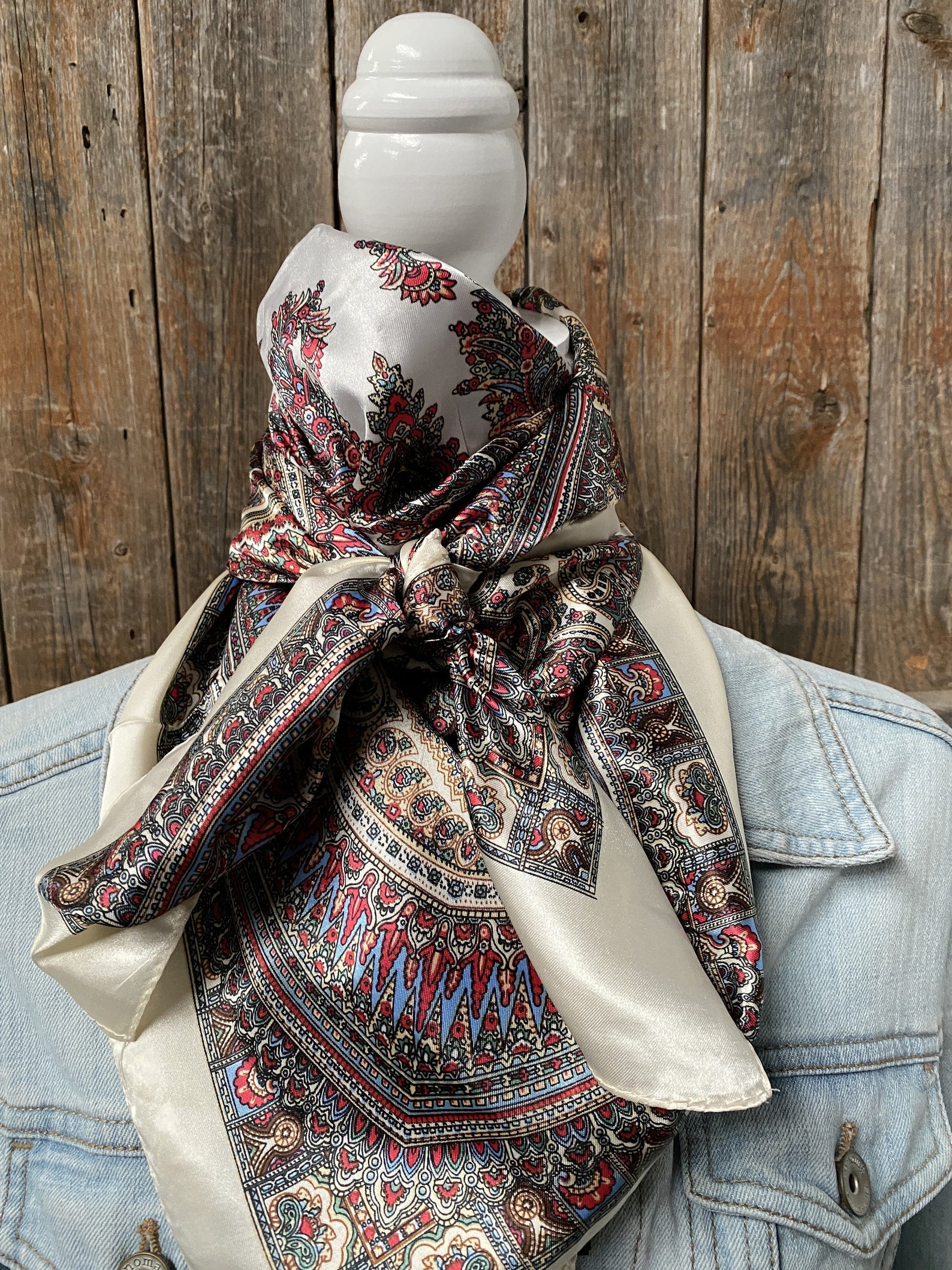 WR2734 MultiColored Wild Rag / Scarf Bandana Cowboy Rag Etsy