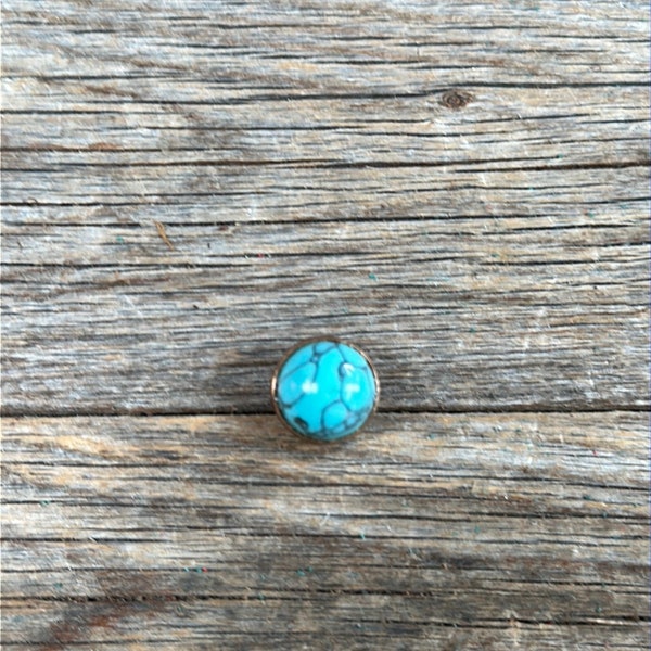 Round Turquoise Cabochon Western Concho 1/2" CABTQR