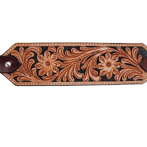 Light Oil Floral with Black Bronc Noseband