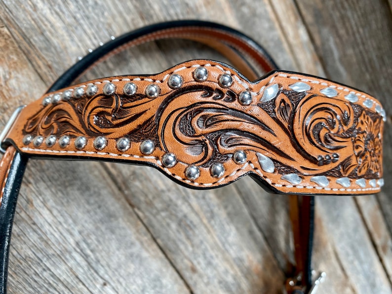 Silver Dotted Browband
