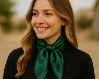 42X42" Emerald Jacquard XL Wild Rag / Scarf WR3523