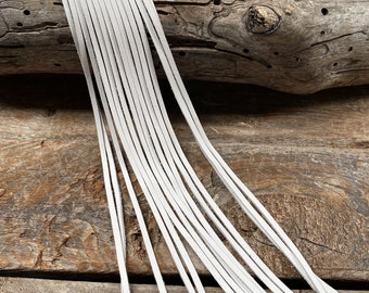 Leather White Fringe  perfect for trail, rodeo, barrel racing, horse size tack  ideal for headstall, bridle, breastcollar, saddle, jacket