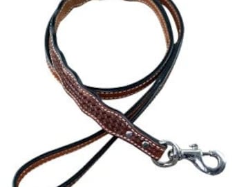 Medium Oil Leather leash 4' x 1" wide