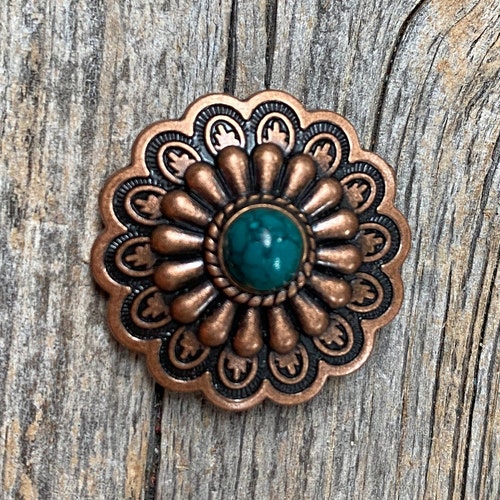 Lot De 10 Conchos Western étoile à Fente En Laiton Vieilli - 1,5 Pouce - Style Cowboy Pour Harnais Et Décoration