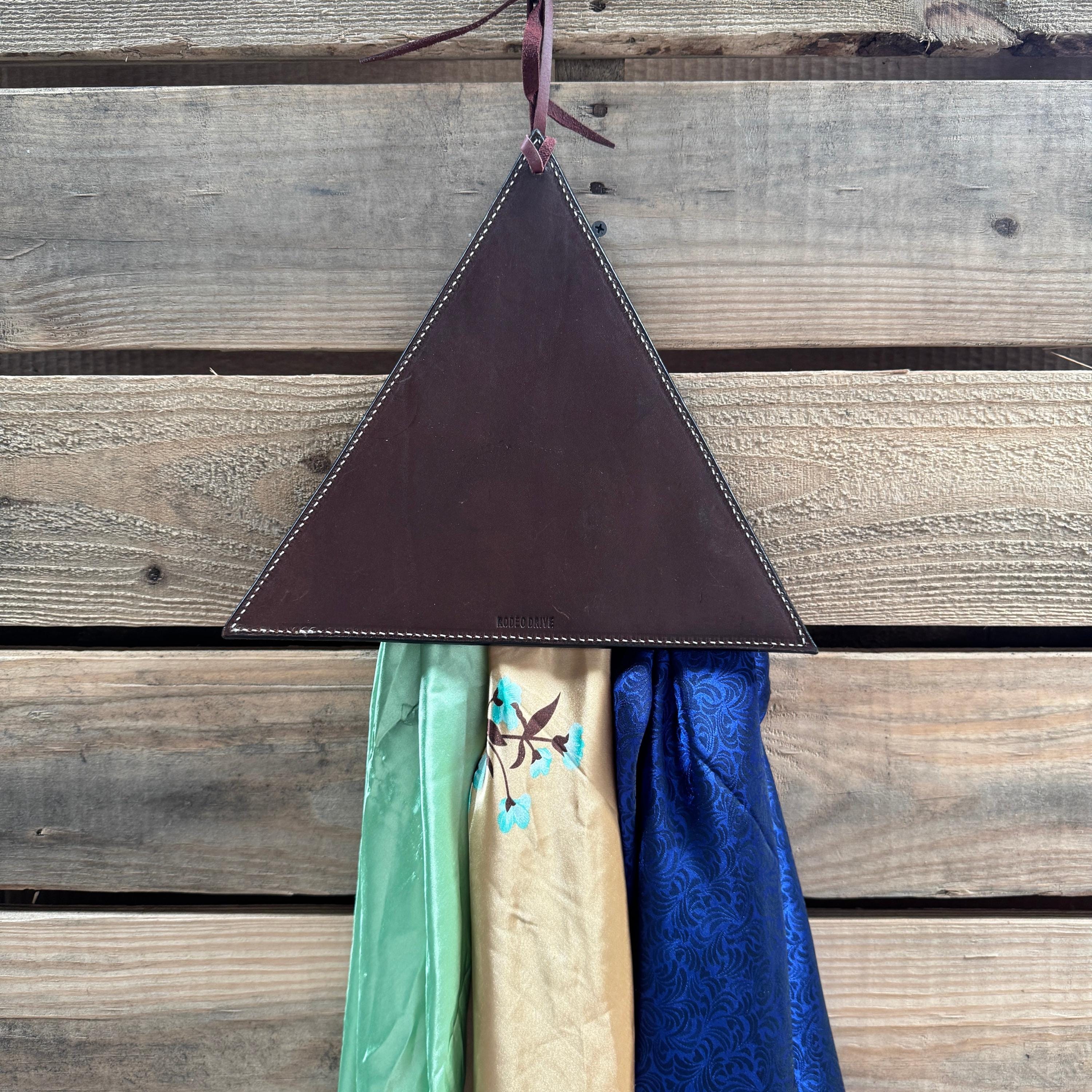 Floral Triangle Leather Wild Rag Hanger #WRHFL - Etsy