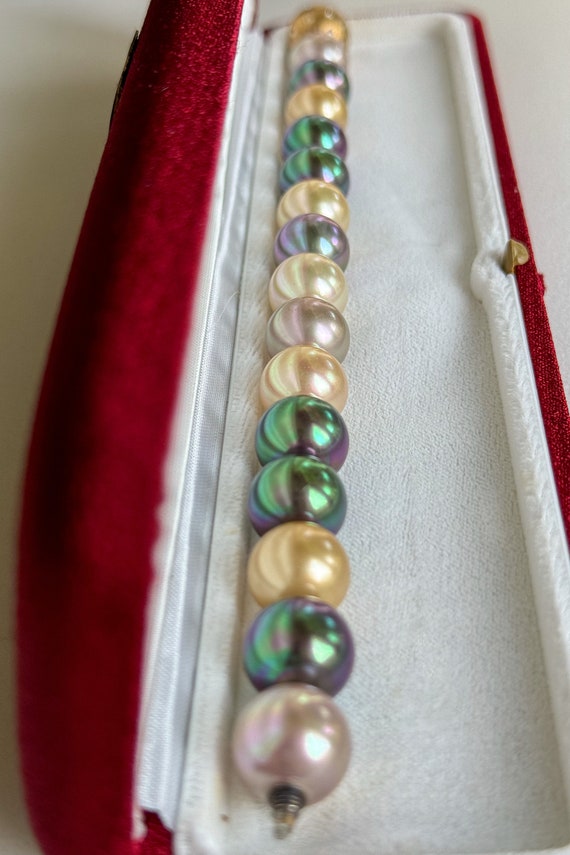 Majorica Pearl Necklace Bracelet Earring Set - 18k