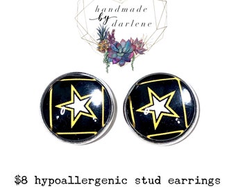 Military Earrings, Armed forces earrings, American Flag Earrings, army earrings, navy, marines, Air Force