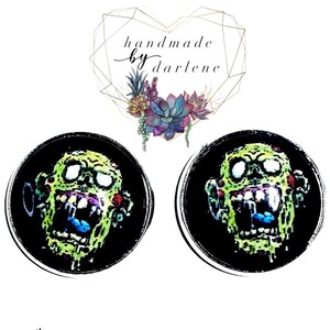 Pendientes zombies, pendientes de sementales, pendientes de Halloween