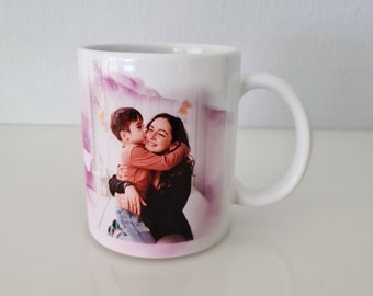 Personalisierte Fototasse / individuelle Tasse mit Foto / spülmaschinenfest / ideal fürs Home-Office, fürs Büro oder für Zuhause