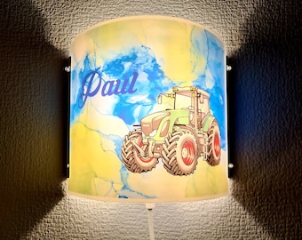 Wandlampe mit Wunschmotiv und Name personalisierte Beleuchtung / außergewöhnliche Fotogeschenke / Dekoration Flur oder Kinderzimmer
