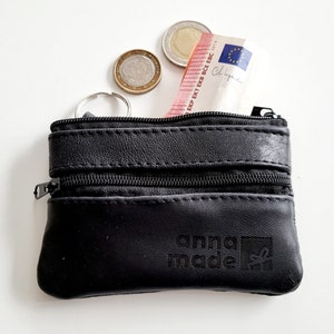 Leder-Etui für den Schlüsselbund mit Wunschgravur / mit Name / Personalisierter Schlüssel / Kleiner Geldbeutel für unterwegs