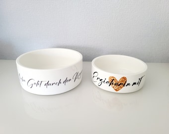Schale aus Keramik, personalisiert 2 Größen, Einzigartige Tischkultur, Dinner-Accessoire, Wunschmotiv auf Schale, Personalisierte Geschenke