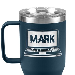 Personalisierter Programmierer, Coder 20oz Reise-Kaffeebecher mit Griff