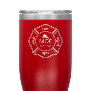 Personalized Firefighter First Responder 20oz BOHO Tumbler