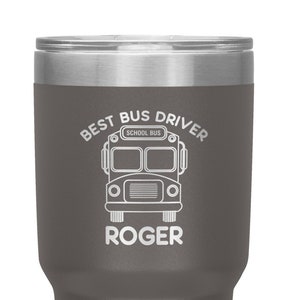 Personalized Best Bus Driver 30oz Travel Coffee Tumbler