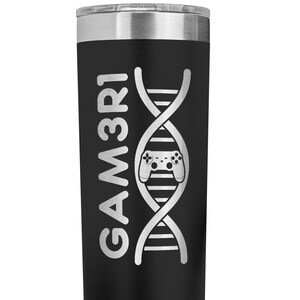 Personalized Gamer DNA Gaming 22oz Skinny Tumbler