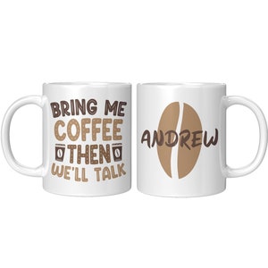 Personalized Funny Coffee Mug, Humor Novelty Mug