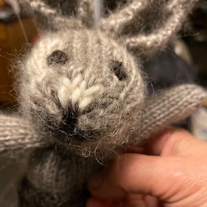 Hand knit little bunny