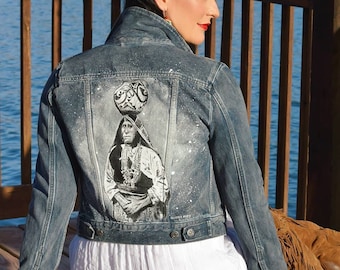 Handpainted Jean Jacket