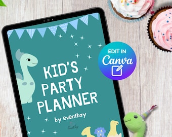 Dinosaur Kid's Birthday Party Planner: Printable Birthday Checklist (Digital Download)