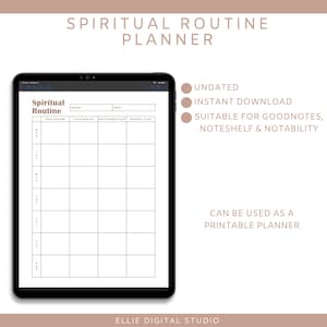 JW Digital Spiritual Routine Planner | JW Ministry Planner | Service Planner | Goodnotes Template