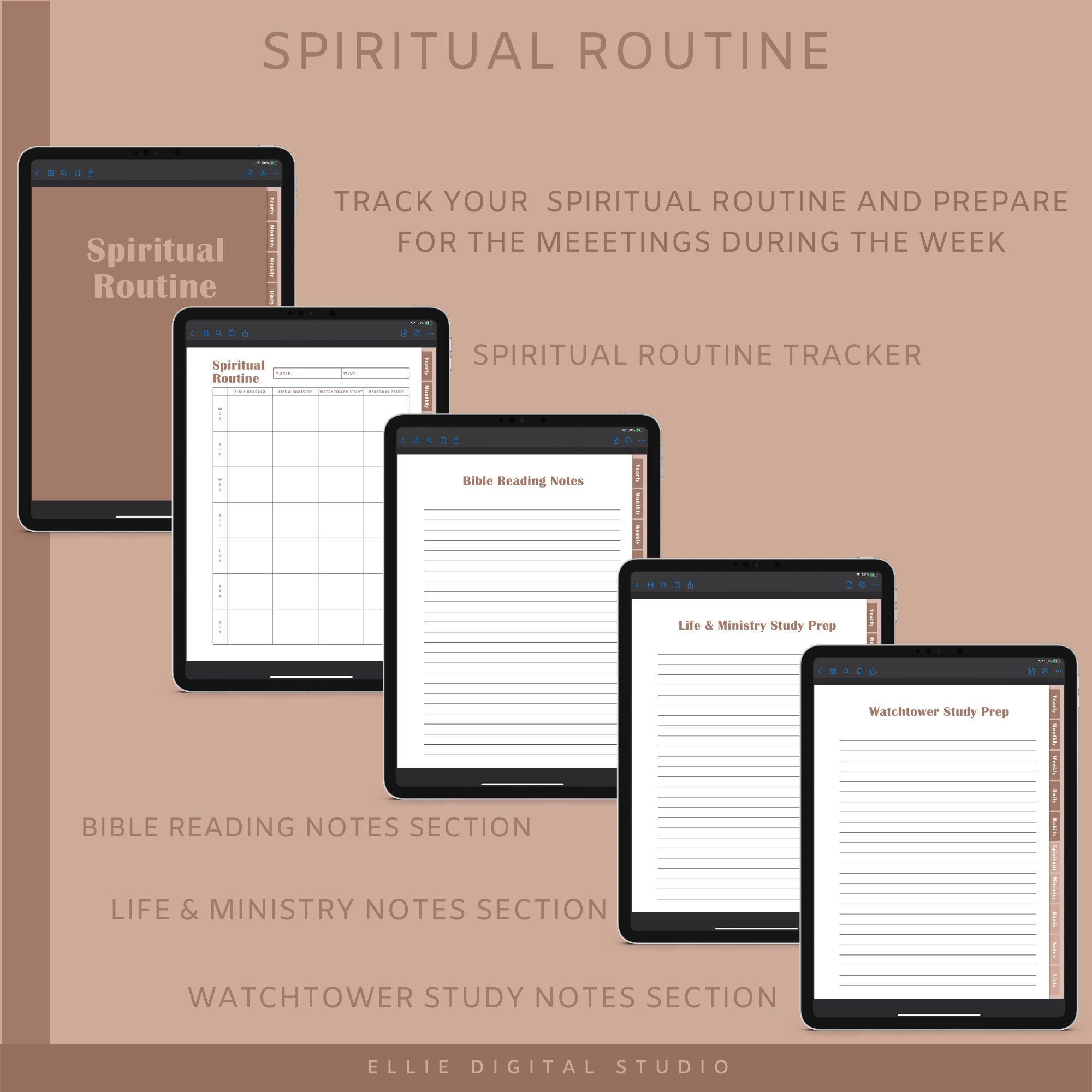 JW Digital Planner JW Ministry Planner Service Planner - Etsy