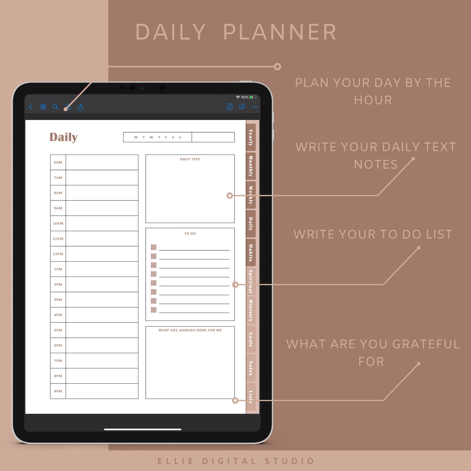 JW Digital Planner JW Ministry Planner Service Planner - Etsy