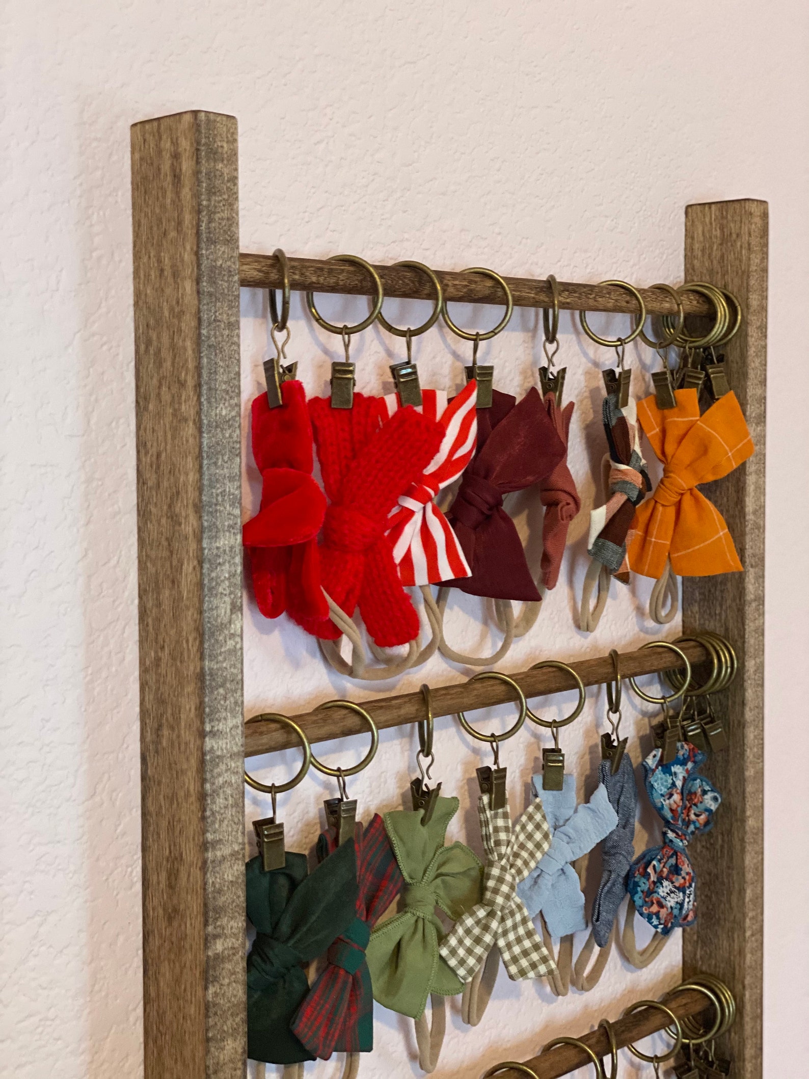 Bow Holder Wood Bow Holder Modern Bow Holder Baby Bow Etsy