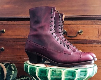 vintage womens lace up boots