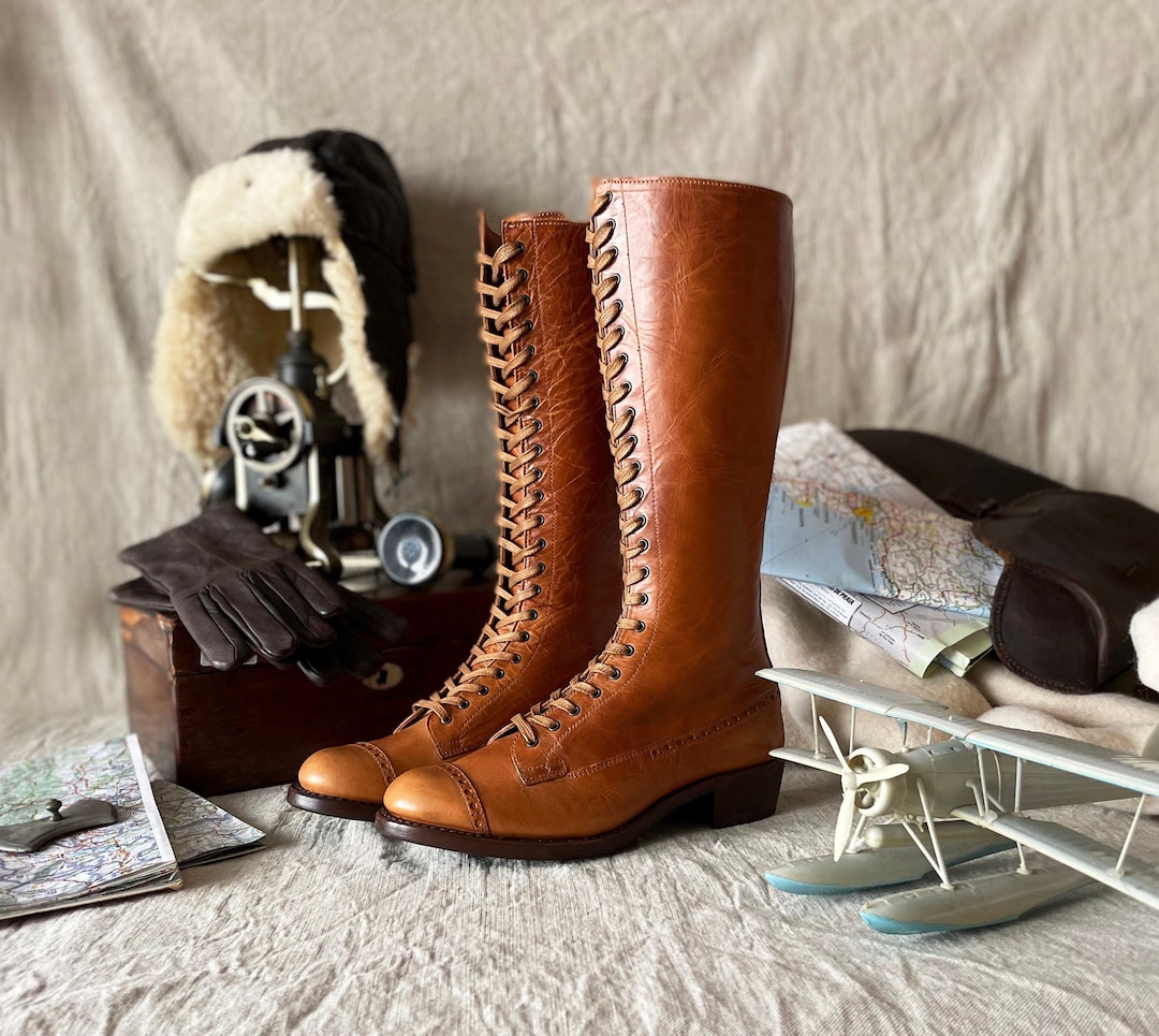 カスタムオーダー：1930年代のレディース用トールレースアップ