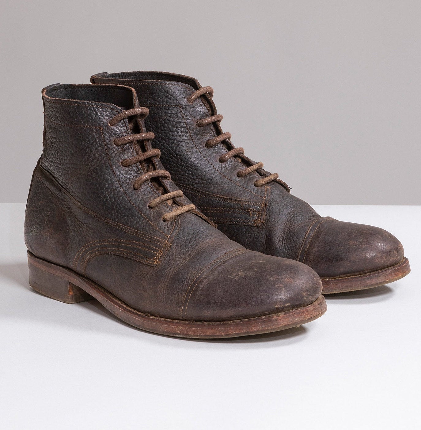 Irregular Toe Victorian Work Boots 