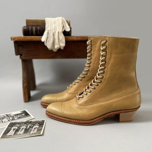 PRE-ORDER Edwardian Pointy toe Lace up Boots