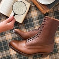 Edwardian Pointy toe Lace up Boots (Original extra slim calf variation) product logo