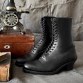 Black Edwardian Pointy toe Lace up Boots product logo