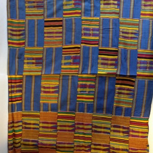 Kente Cloth from Ghana – Ashanti Society - cotton, cotton blend.