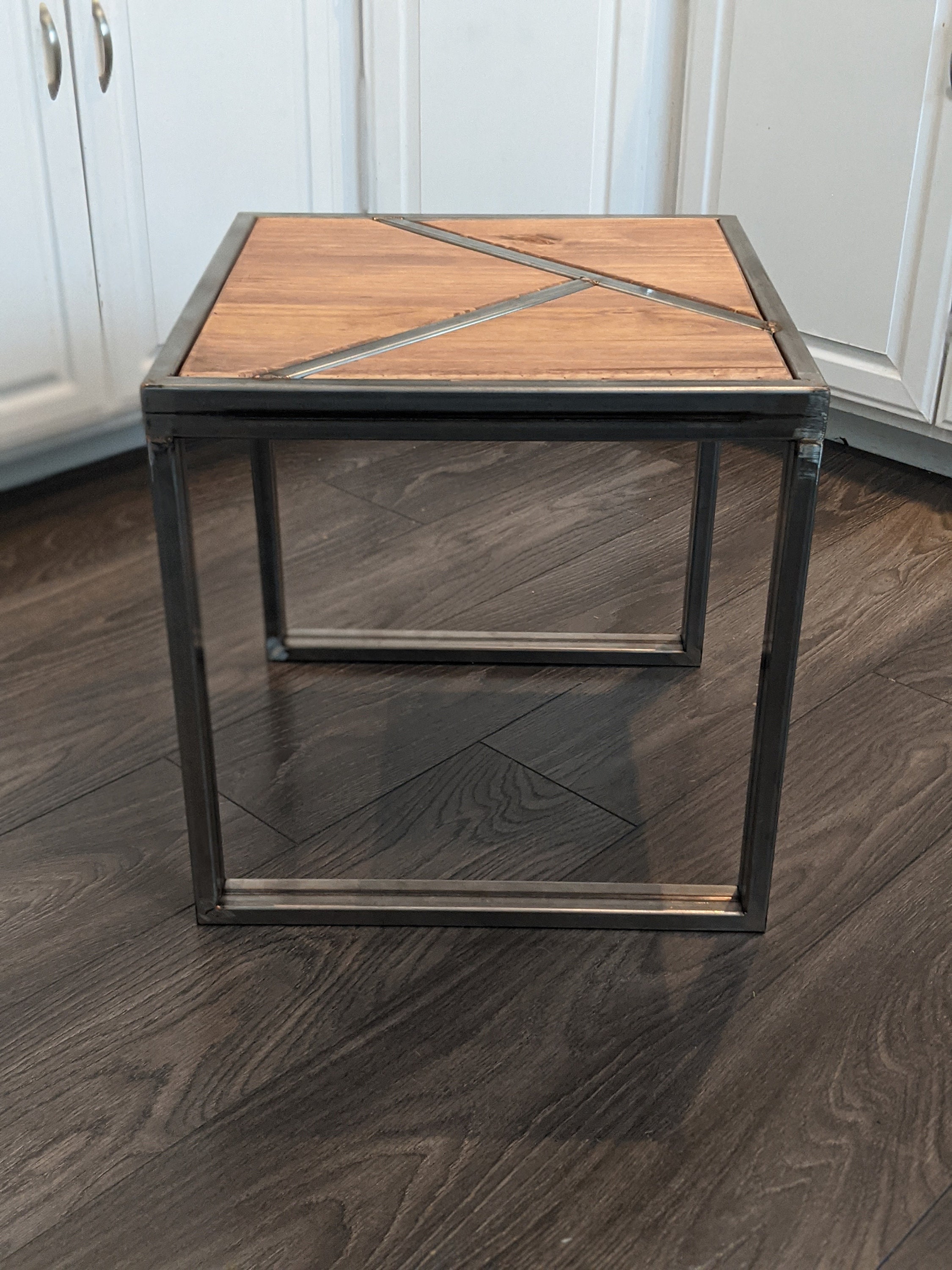 End Table indiana Metal and Wood End Table Etsy Canada