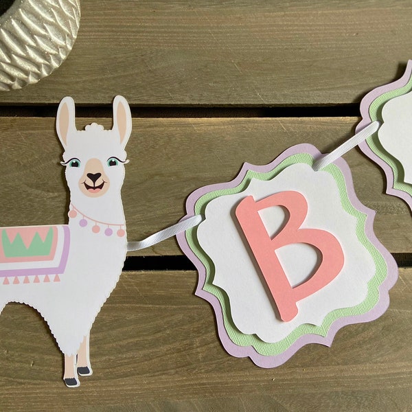 Llama Banner Etsy