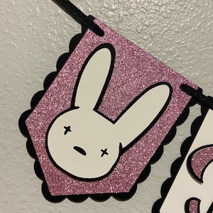 Bad Bunny Inspired Banner/ Bad Bunny Theme Party Decorations/bad Bunny ...