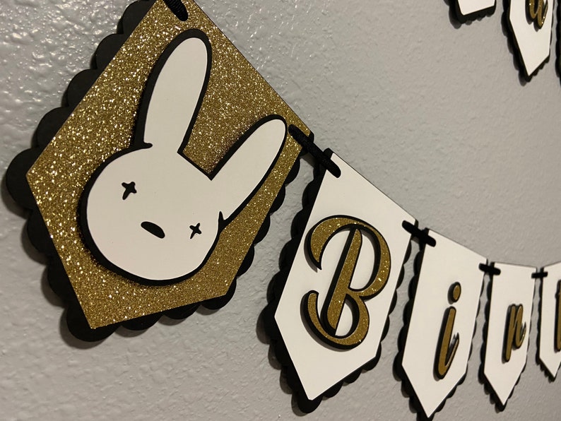 Bad Bunny Inspired Banner/ Bad Bunny Theme Party Etsy