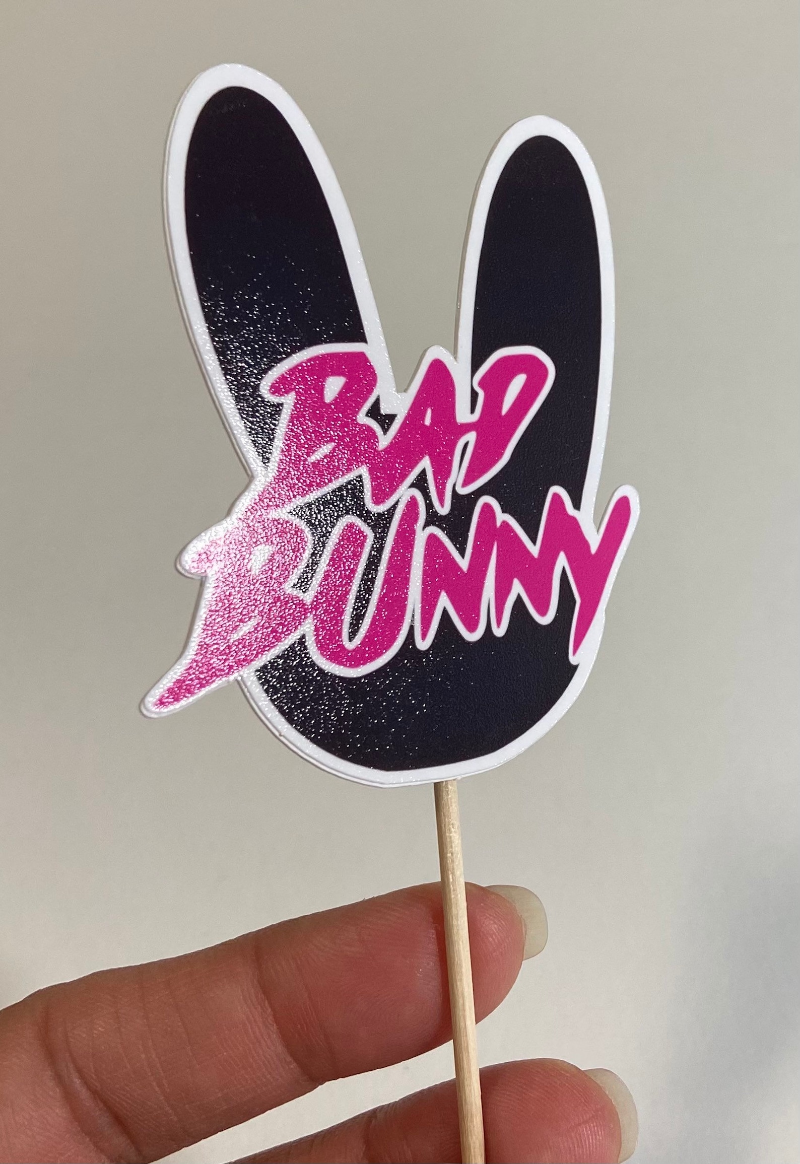 Bad Bunny Cupcake Toppers Etsy bad-bunny-cupcake-toppers-etsy