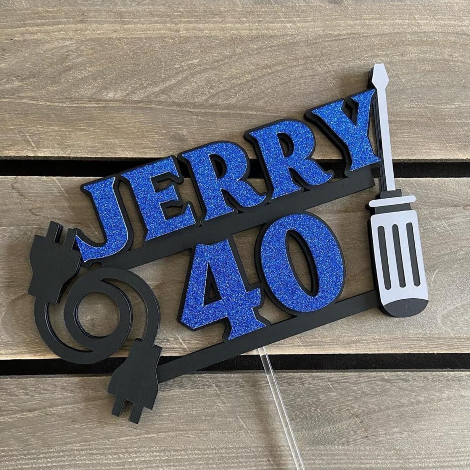 Electrician Cake Topper Etsy