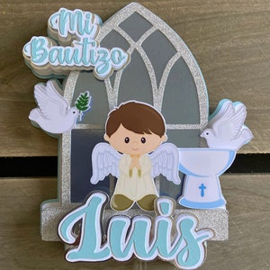 Bautizo Cake Topper/ Baptism Cake Topper
