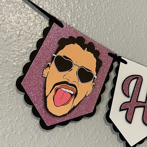 Bad Bunny Inspired Banner/ Bad Bunny Theme Party Decorations/bad Bunny ...